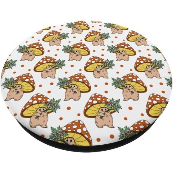 Retro Trendy Mushroom Flower Hippie 60s 70s Aesthetic Decor PopSockets PopGrip - Picture 2 of 8